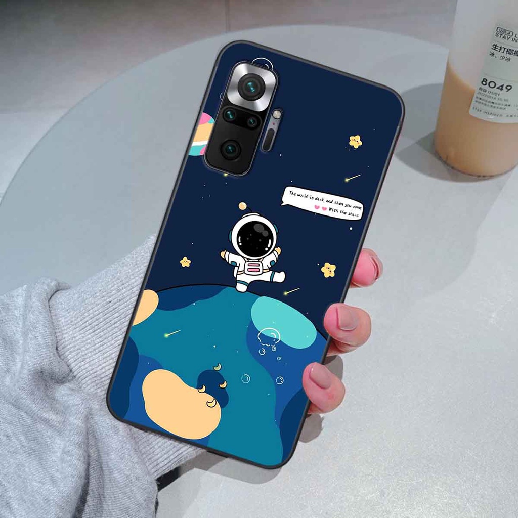 Ốp Xiaomi Redmi Note 10 / Note 10 Pro in hình vũ trụ, phi hành gia bầu trời cute dễ thương