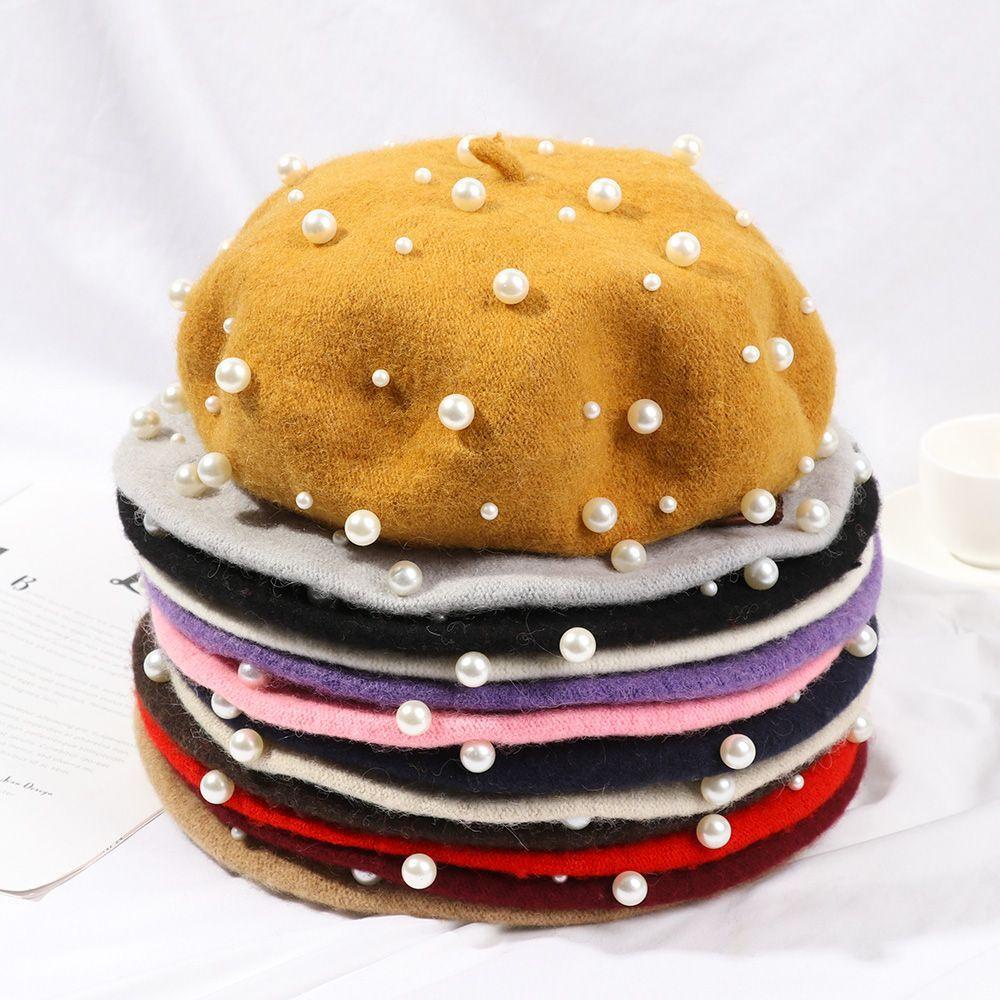 EUTUS Mũ Beret Phong Cách Vintage Thanh Lịch Cho Nữ