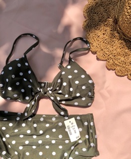 Bikini cạp cao xuất dư xịn chấm bi size M L XL