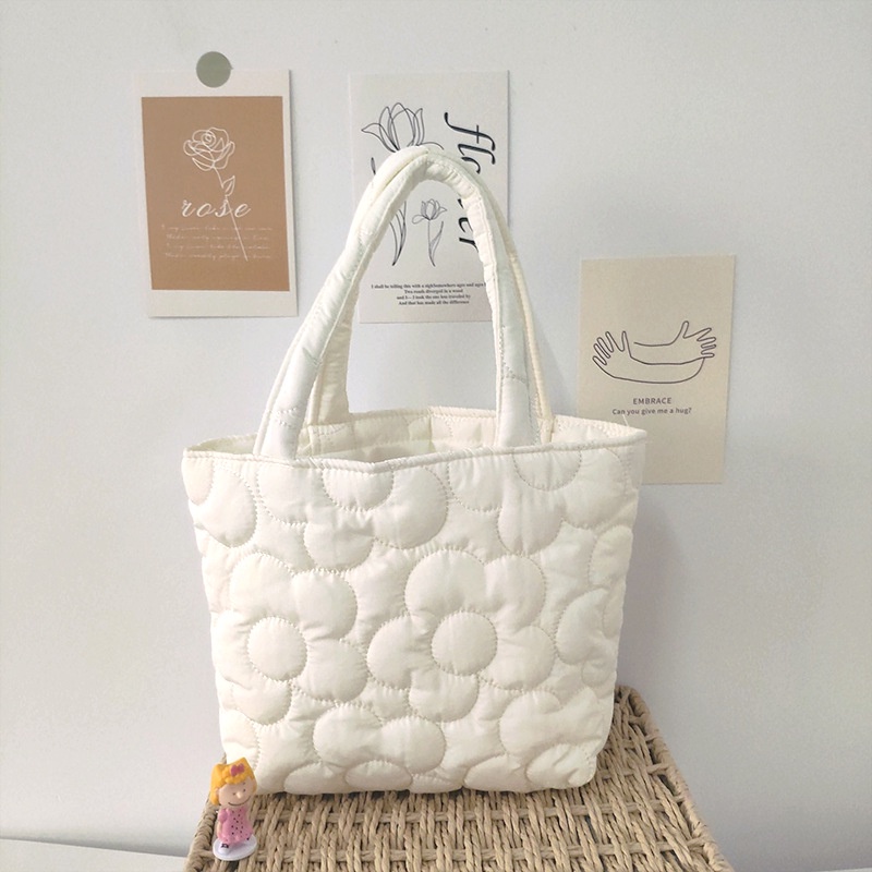 Túi xách đựng bữa ăn trưa màu trơn thời trang cao cấp cho nữ