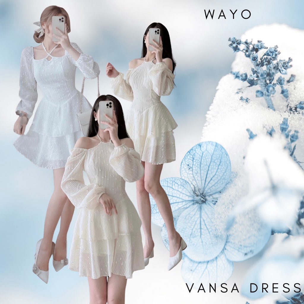 [Vansa Dress] Đầm WAYO cổ yếm xoè 2 tầng xinh xắn
