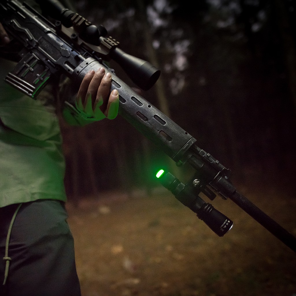 Đèn pin Weltool T9 "Ever-Victorious" Green LED Hunting Flashlight