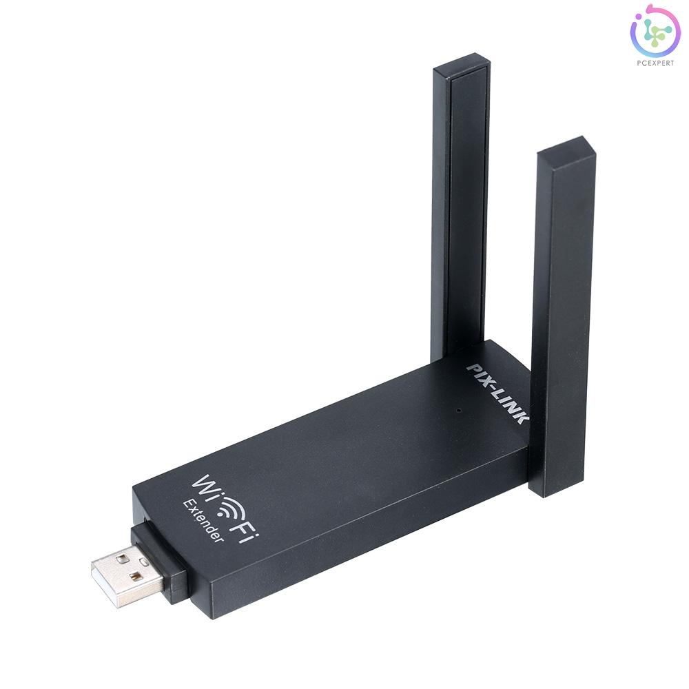 USB phát wifi không dây màu đen cho PC 2.4G (chỉ đến 300Mbps)/ 2 ăng ten | BigBuy360 - bigbuy360.vn
