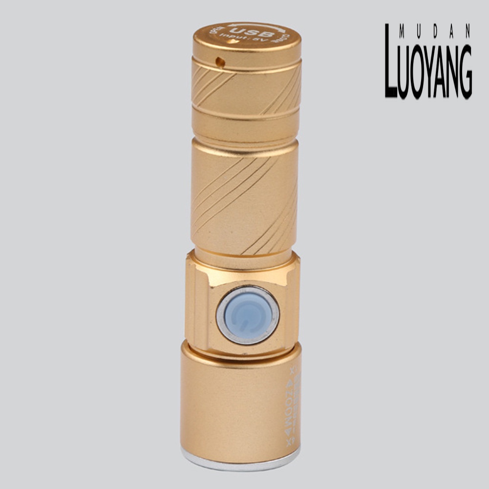 Đèn Pin Mini Cầm Tay Cổng Sạc USB Tiện Lợi Dành Cho Cắm Trại