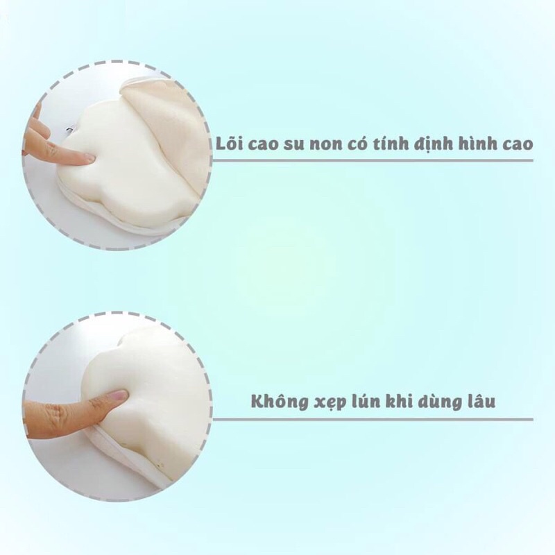 Gối chống bẹp méo đầu an toàn tiện dụng cho bé