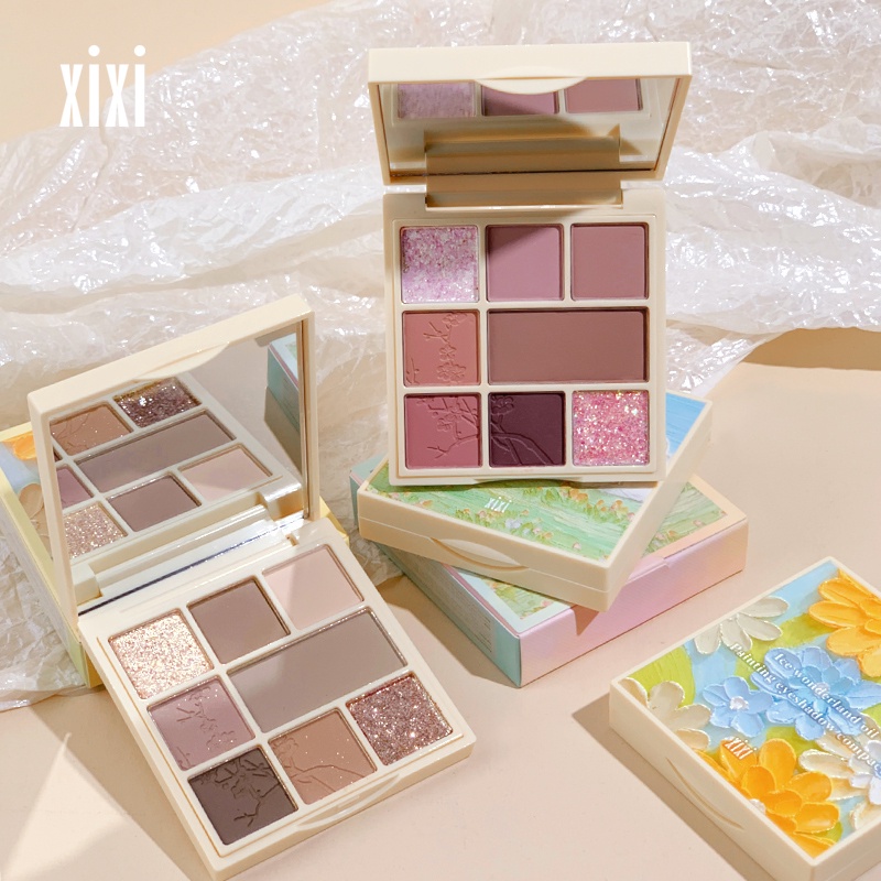 Bảng Phấn Mắt 8 Màu Lì/Nhũ Kháng Nước Lâu Trôi XIXI NO.D463