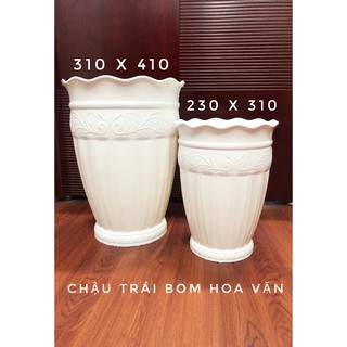Chậu nhựa trái bom