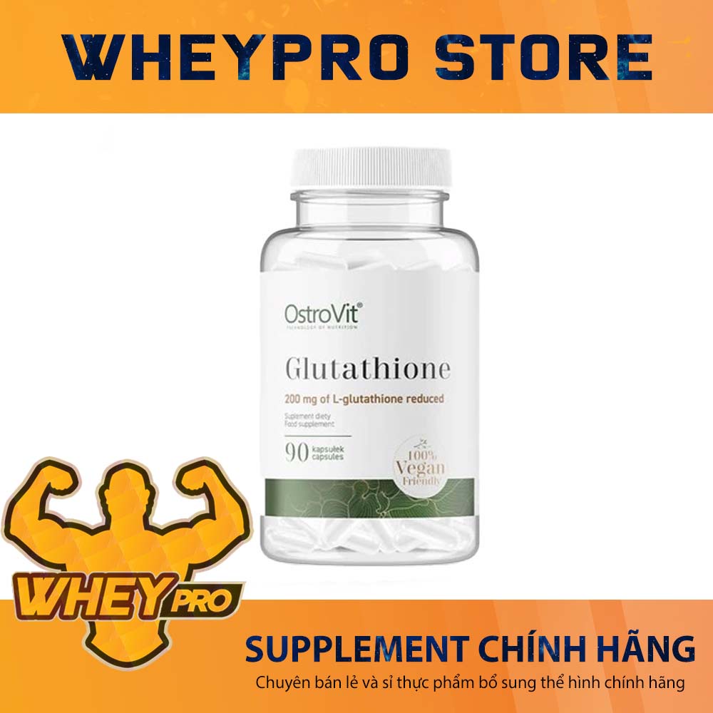 OstroVit Glutathione VEGE, Viên uống trắng da, chiêt xuất thực vật, 90 viên