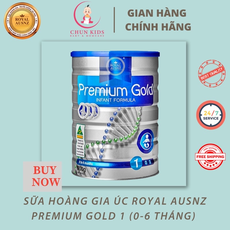 Sữa Hoàng Gia Úc ROYAL AUSNZ Premium Gold 1 Dành Cho Bé Từ 0-6 Tháng Tuổi