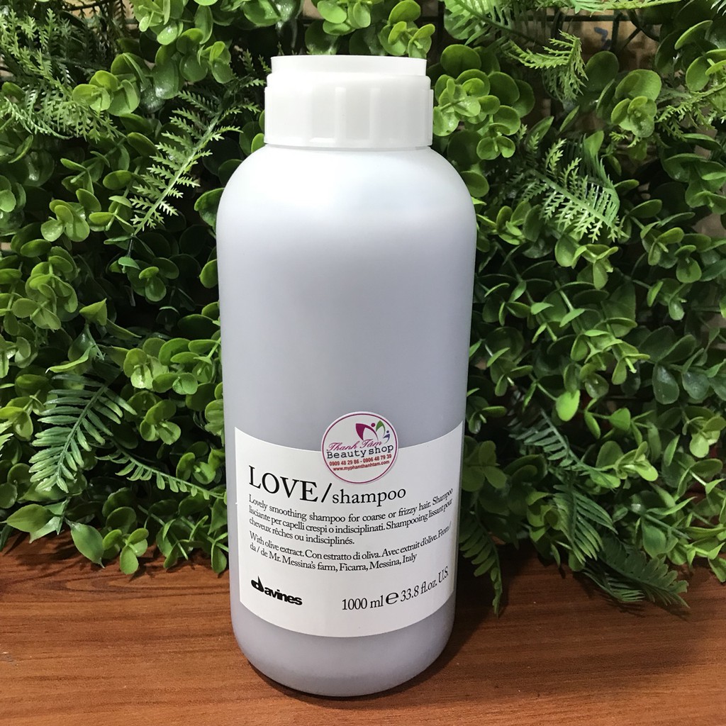 Dầu gội cho tóc rối xù và khó vào nếp Davines Love Smoothing Shampoo 1000ml