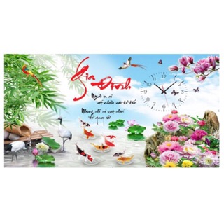 Tranh đính đá ĐH Gia Đình Vs364 (80x53) chưa đính