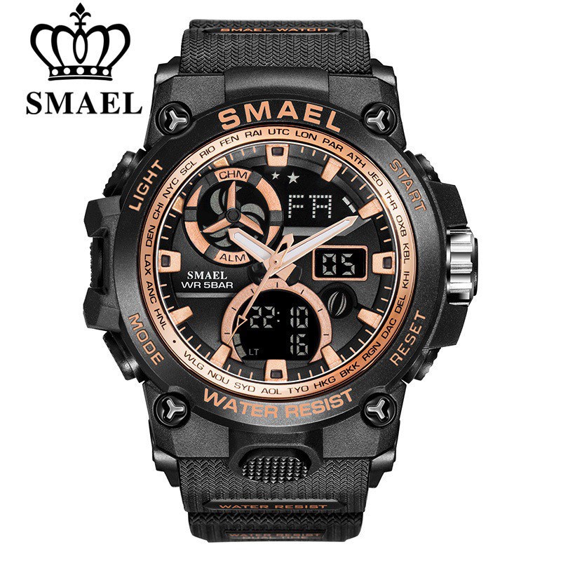 Đồng Hồ Điện Tử Thể Thao Nam Chính Hãng SMAEL 1545C Cao Cấp Phiên Bản Sport Đẹp Giá Rẻ Chống Nước Cực Tốt - Hàng mới về