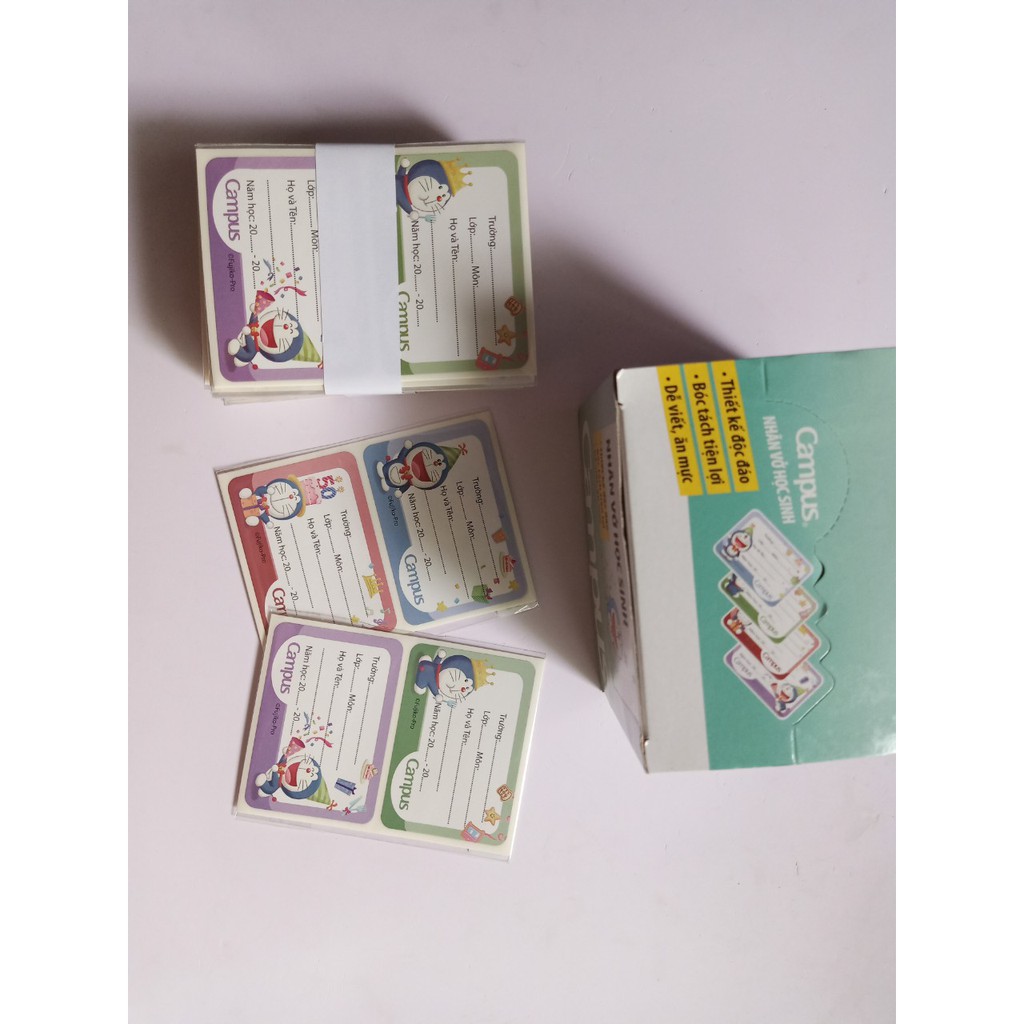 Nhãn vở Campus Doraemon 50th Anniversary 12c/tập