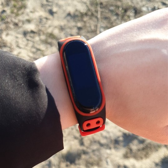 Dây đeo đồng hồ thông minh silicon TPU mềm cho Xiaomi mi band 7 6 5 4 3