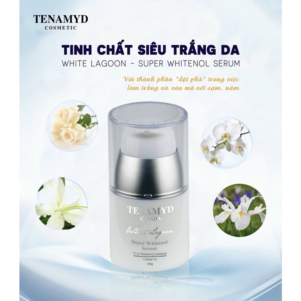 Tinh chất siêu trắng da TENAMYD - White Lagoon SUPER WHITENOL SERUM 30g - Happy Life 4U