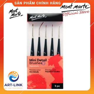 Bộ 5 cọ mini detail mont marte - mini detail brushe set 5pc - bmhs0033