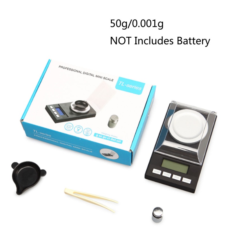 Cân Điện Tử Màn Hình LCD 50g / 0.001g Chuyên Dụng Cân Trang Sức