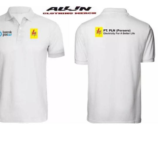 Mới Nhất Áo Thun POLO Điện Tử LOGO PT.PLN (PLN) Điện Tử Cho Màn Hình In Cuộc Sống Tốt Hơn