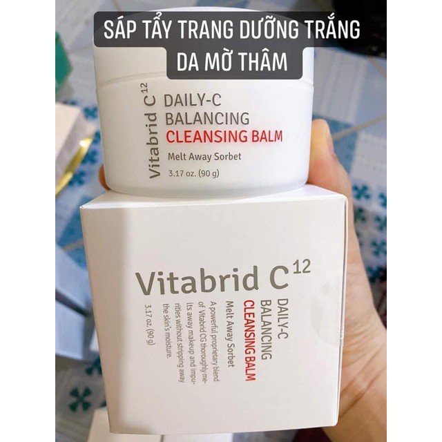 Kem Tẩy Trang Vitabrid C12 Daily C Balancing Cleansing Balm
