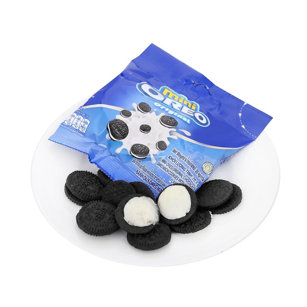 Bánh Quy Sôcôla Oreo Mini Vị Vanilla (Hộp 10 gói)