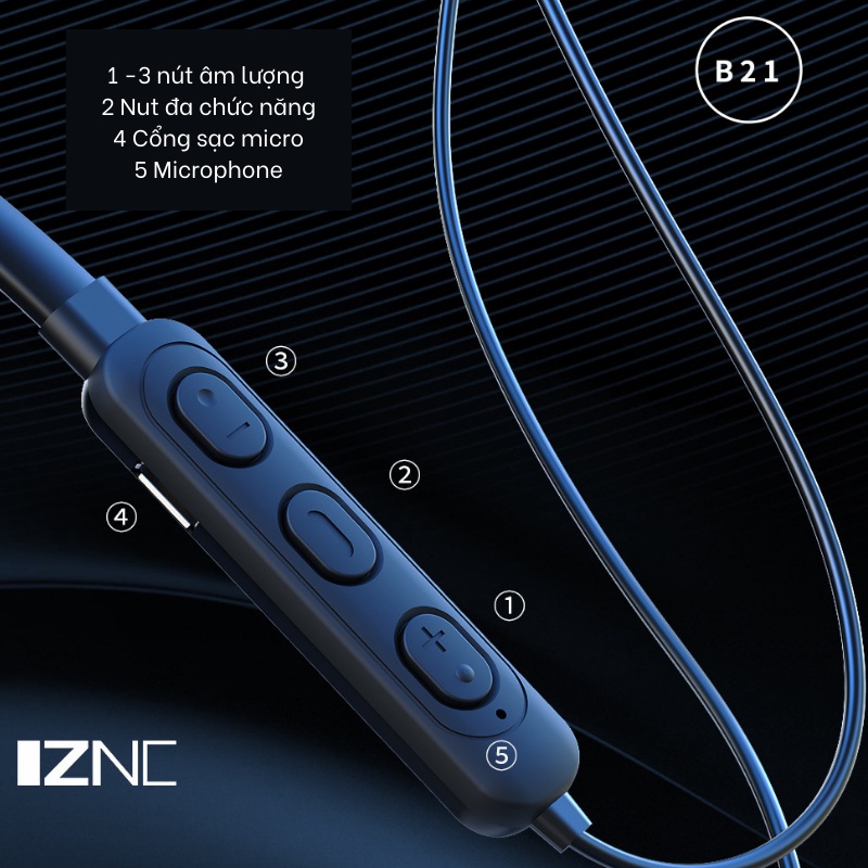 Tai nghe không dây IZNC B21 tai nghe thể thao NEO AUDIO