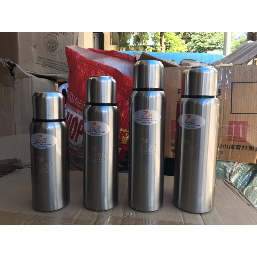 Bình phích inox giữ nhiệt nóng, lạnh có tấm lưới lọc Hàn Quốc Sacuda