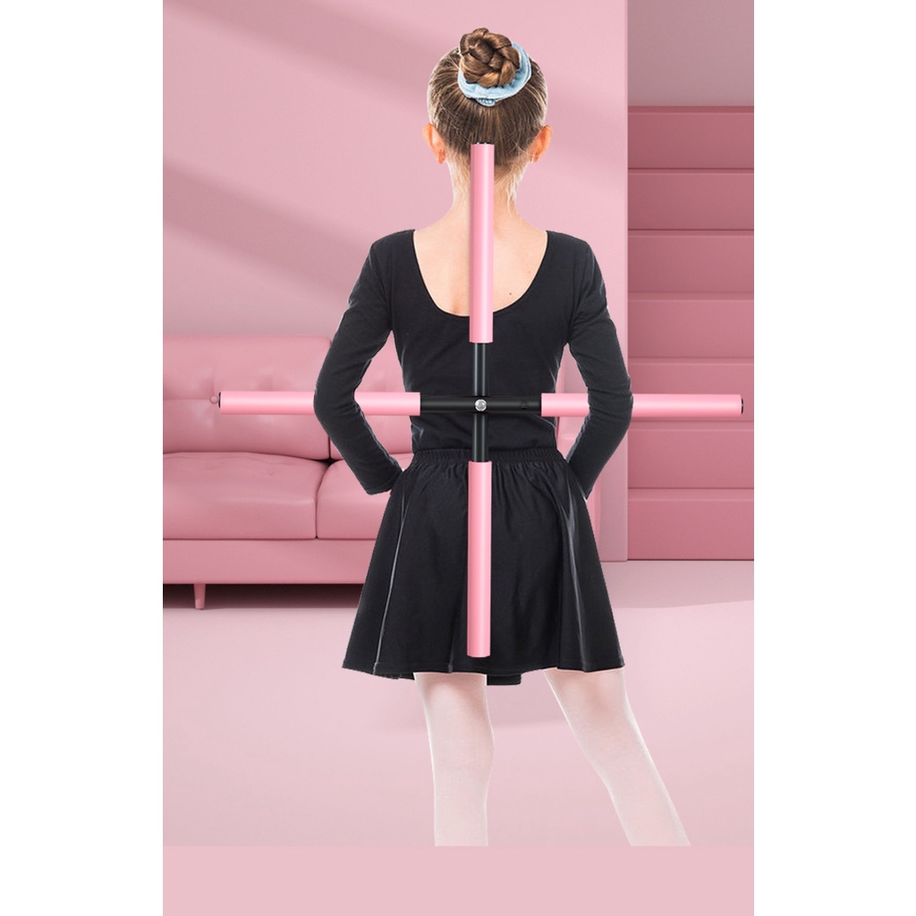 [Hàng Sẵn] Gậy Tập Lưng, Vai, Chống Gù, Uốn Thẳng Lưng, Gậy Tập Yoga có thể điều chỉnh bằng thép không gỉ【Southdakota051】