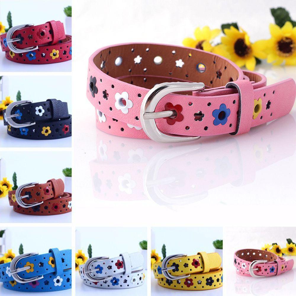 Thắt Lưng Da PU Unisex Có Thể Điều Chỉnh Kích Cỡ Cho Bé