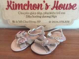 Sandal nơ nhũ