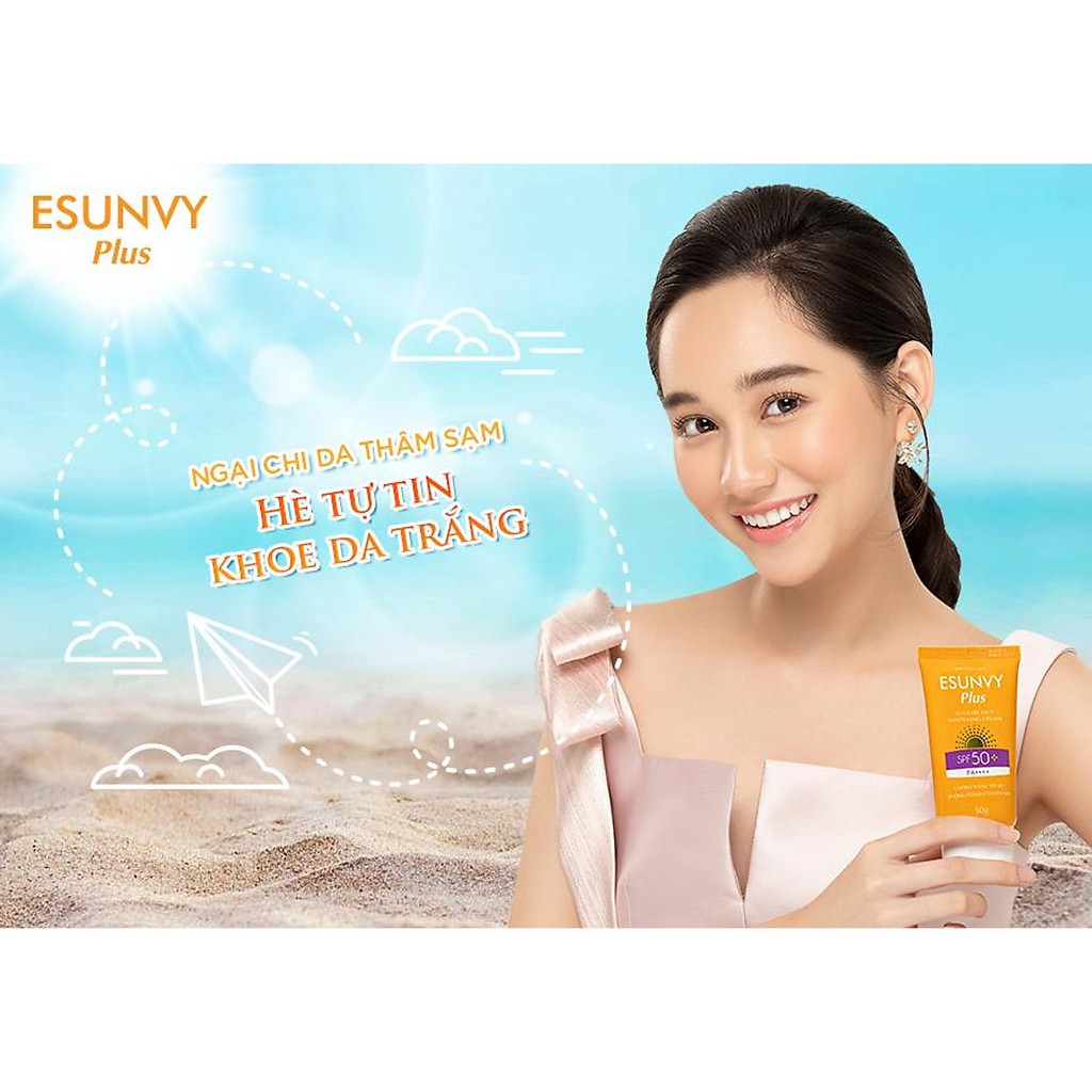 Kem Chống Nắng Esunvy Plus Sun Care Face Whitening Cream (Tuýp 50g)