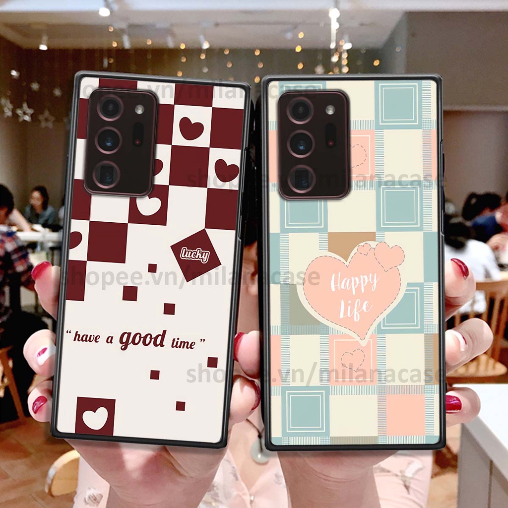 Ốp Samsung Note 20 Ultra caro họa tiết nhiều màu sắc siêu đẹp thời trang cá tính