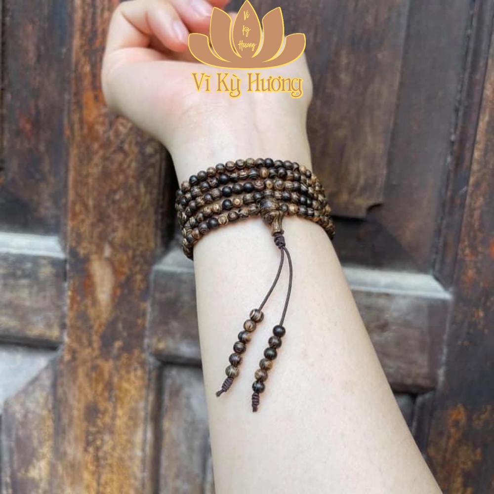 Vòng Tay Trầm Hương Sánh Chìm 216 hạt size 4mm Vĩ Kỳ Hương ,Cam Kết 100% hàng chất lượng trầm hương tự nhiên | BigBuy360 - bigbuy360.vn