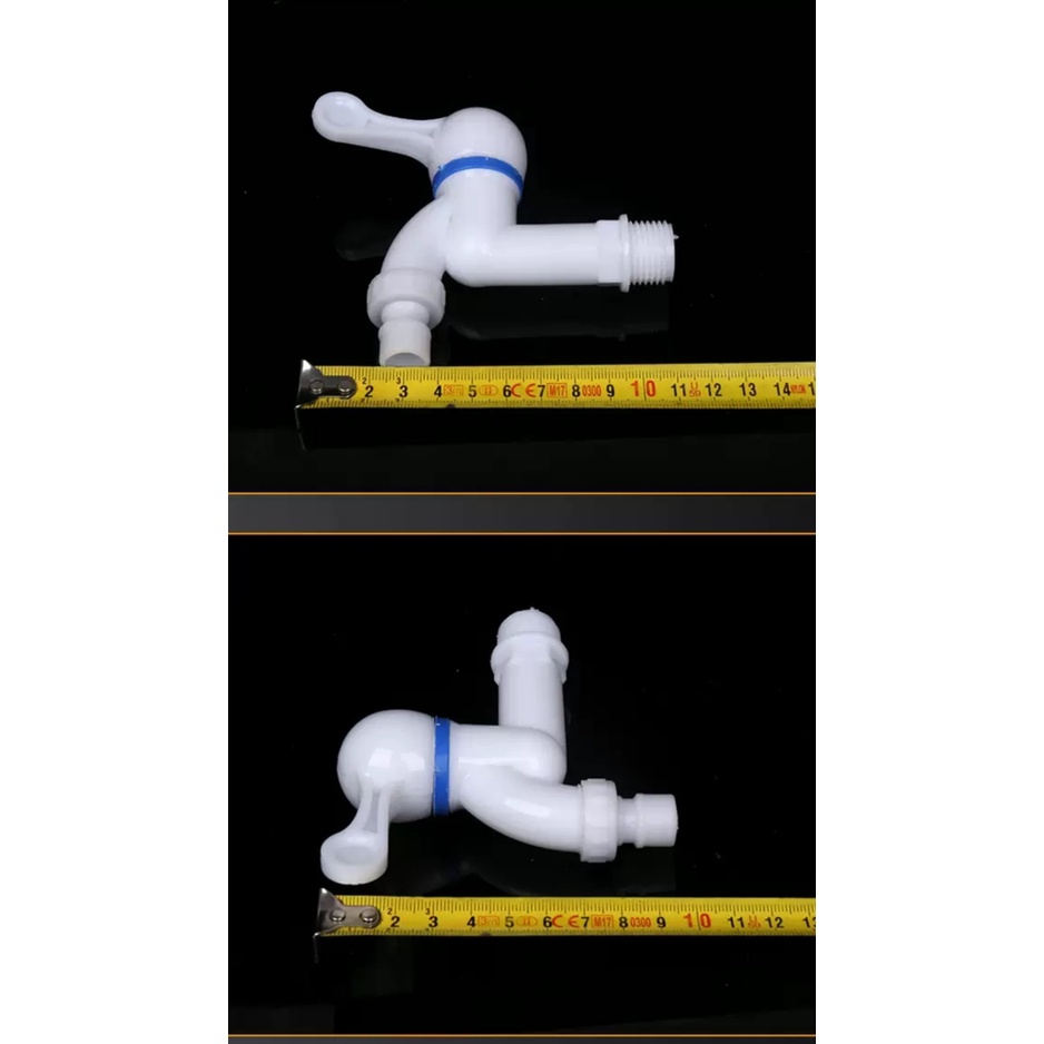 Vòi hồ, vòi nước , van nước bằng nhựa PVC màu trắng cao cấp