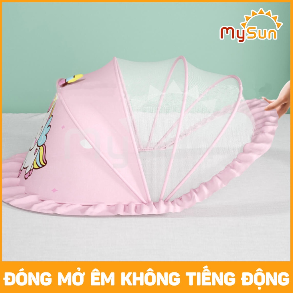 Màn mùng lưới chụp chống muỗi gấp gấp gọn thông minh che chắn cho bé sơ sinh, trẻ em ngủ - MySun