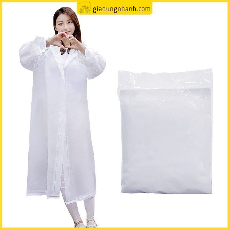 [VIP] Áo Mưa Trong Suốt Chống Thấm Phong Cách Hàn Quốc - Tay Không Chun