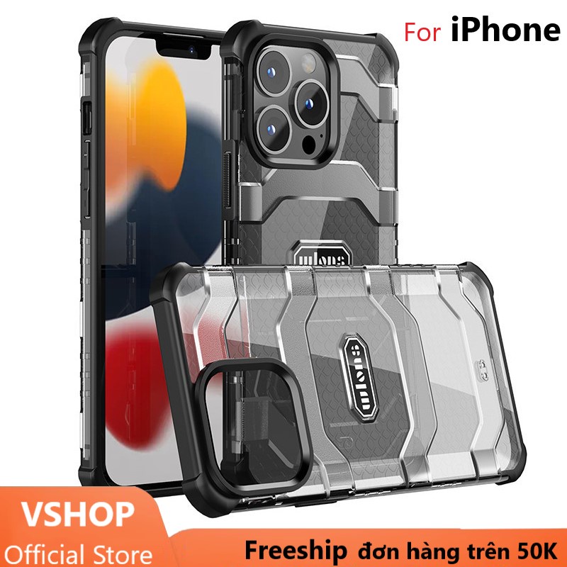 Ốp lưng iPhone WLONS chống sốc cao cấp thể thao nam tính chống bám vân tay iPhone 13ProMax/13Pro/12ProMax/12Pro/11ProMax