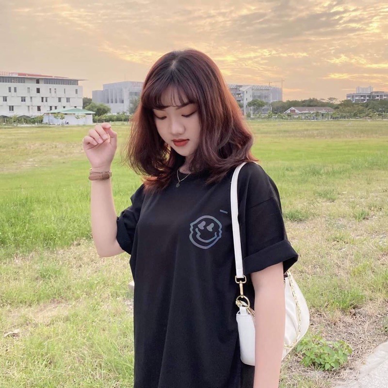 Áo Thun Unisex Form Rộng Nam Nữ Phản Quang Chubbie chất cotton 100%.phong cách Hàn Quốc TN151 Haley