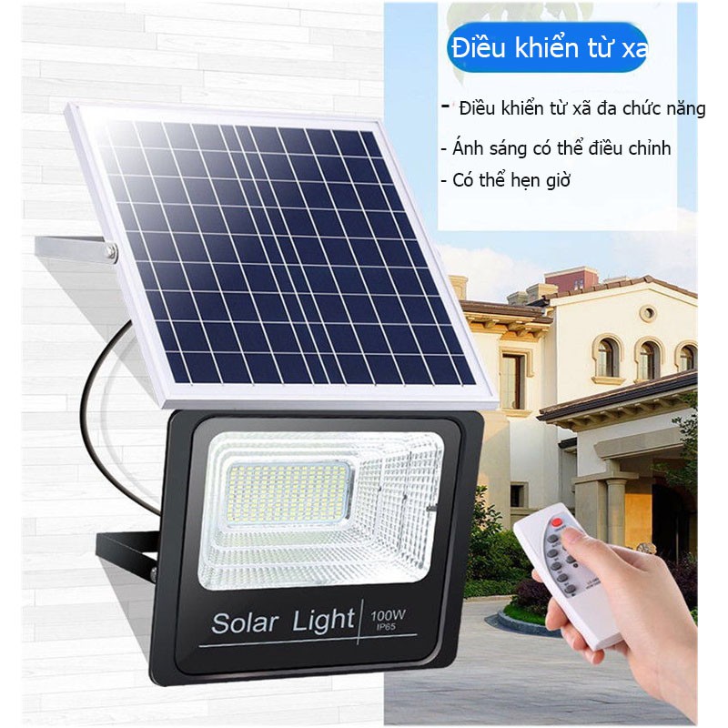 ĐÈN LED NĂNG LƯỢNG MẶT TRỜI SOLAR LIGHT ĐÈN CHIẾU SÁNG NGOÀI TRỜI KHÔNG CẦN ĐIỆN CHỐNG THẤM NƯỚC 25W/40/60W/100W vt160A
