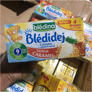 Sữa nước Bledina pháp 9m vị caramel 4x250ml