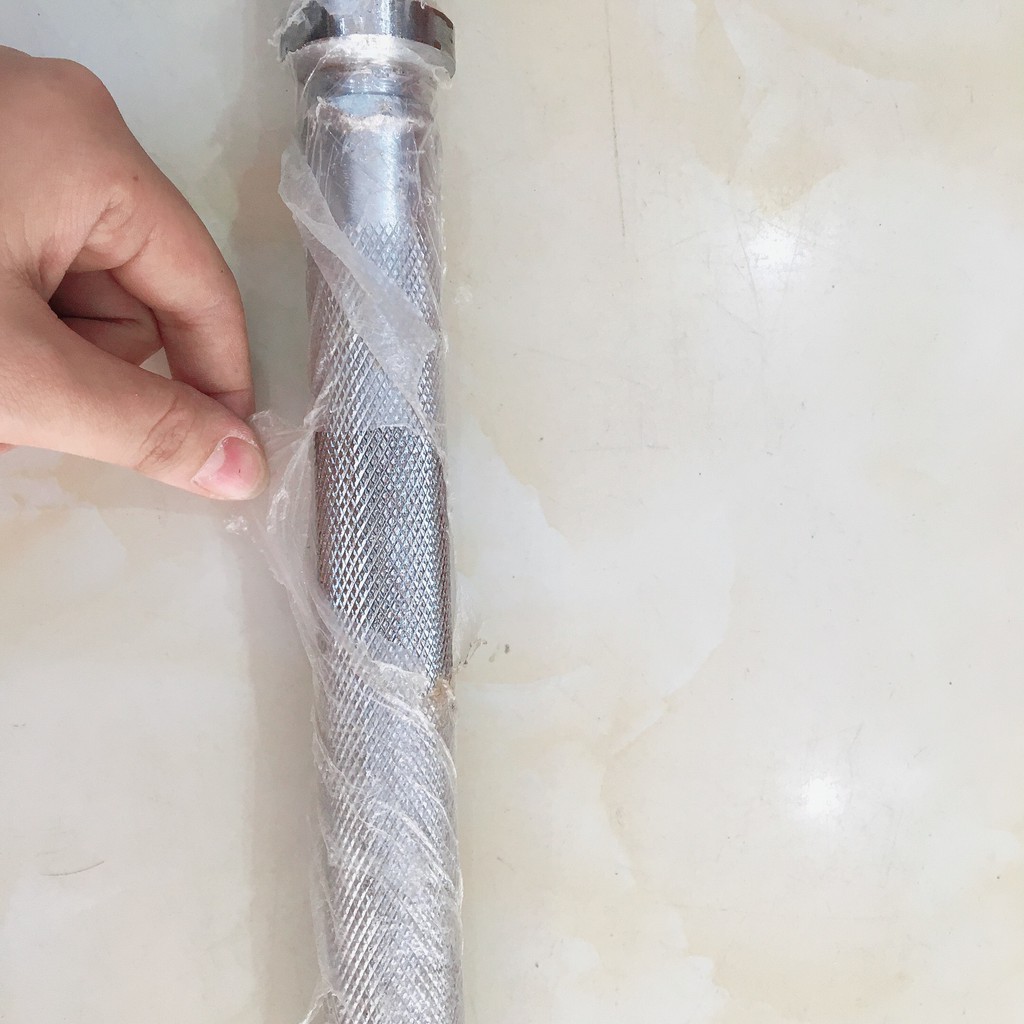Đòn tạ tay 1m2 thanh dài giá rẻ phi 20 mạ inox không rỉ