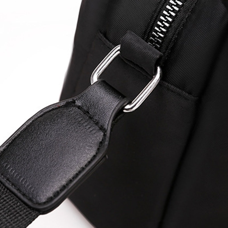 Túi Đeo Chéo Bằng Vải Oxford Chống Nước Sức Chứa Lớn Màu Trơn Có Dây Điều Chỉnh Dành Cho Nữ