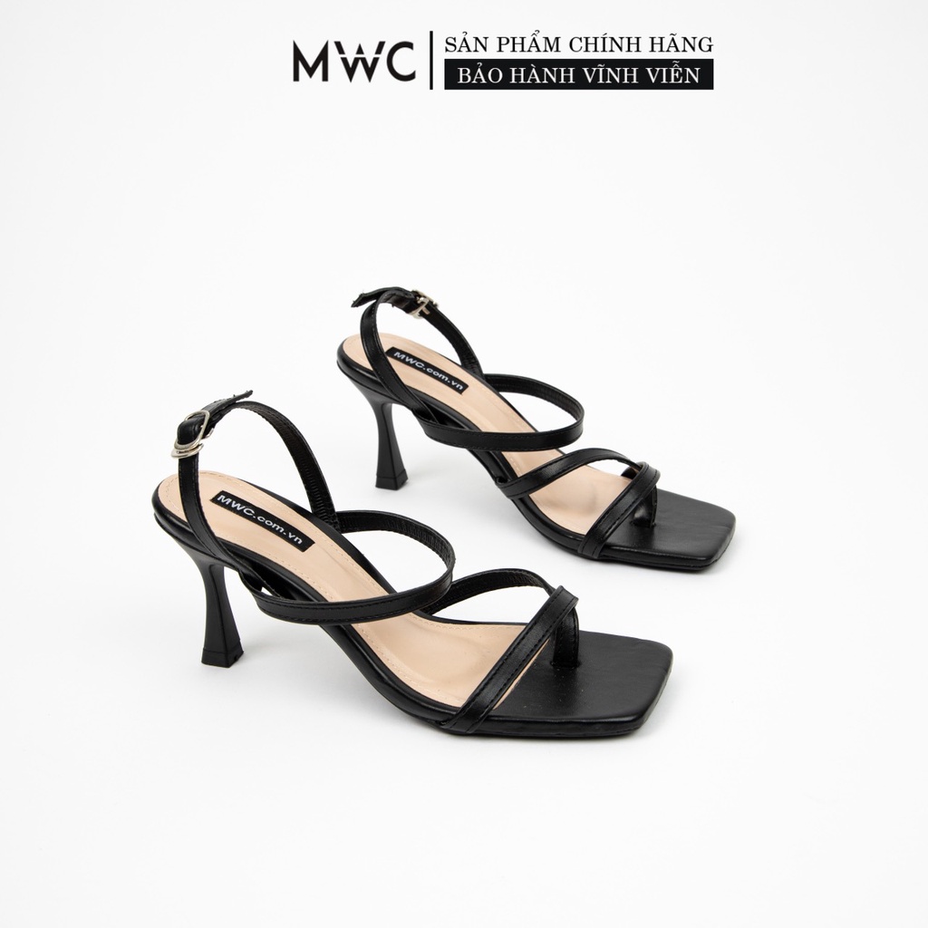 Giày cao gót nữ thời trang MWC - giày sandal cao gót quai mảnh xỏ ngón thanh lịch siêu xinh - NUCG- 11023