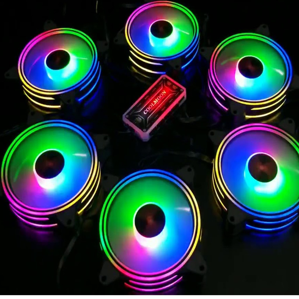 Quạt làm mát máy tính, Quạt tản nhiệt, Fan led RGB, fan case V4 Đồng bộ màu đẹp