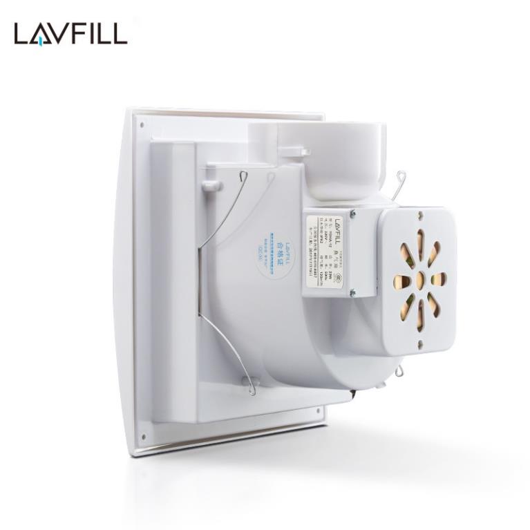 Quạt thông gió âm trần có đèn LED với bề mặt 300x300mm LAVFILL LFCV-16DL
