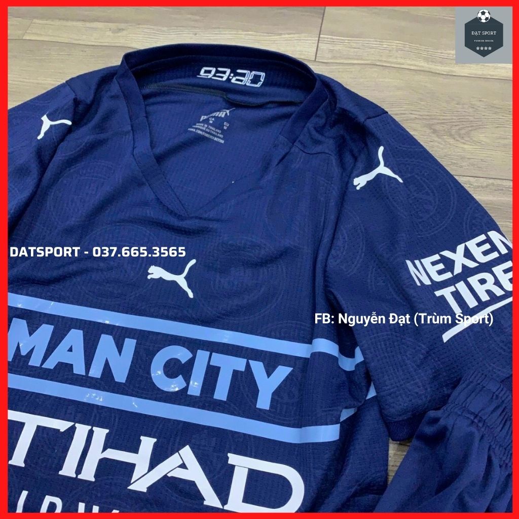 Quần áo bóng đá Mancity ⚡FREESHIP⚡ Bộ Áo Đấu CLB Manchester City Mẫu Sân Thứ 3. Hàng Gai Thái Cao Cấp - Thoáng Mát