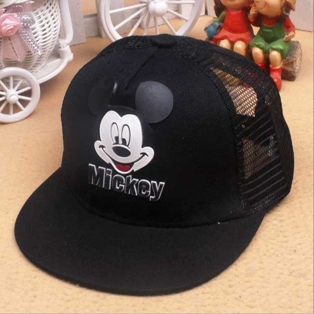 Mũ Lưỡi Trai Mickey cho bé bé trai và bé gái , Phiên Bản Hàn Quốc Hip Hop Cao Cấp dễ thương mới bốn mùa.