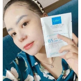 Mặt nạ b5 Yuejin repair control EGF giúp cấp ẩm phục hồi da dưỡng da căng bóng Hàn Quốc
