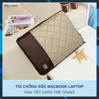 Túi chống sốc Macbook Laptop Caro (Có quai xách)