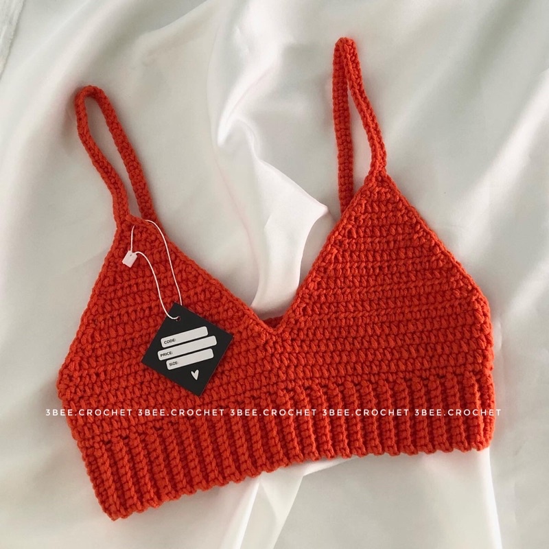 Áo len 2 dây dáng bra