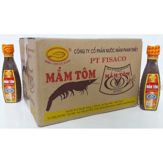 Thùng 24 chai mắm tôm pt fisaco - hiệu con cá vàng 200g
